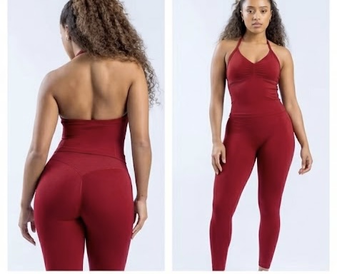 Contour Halter Tank S Red