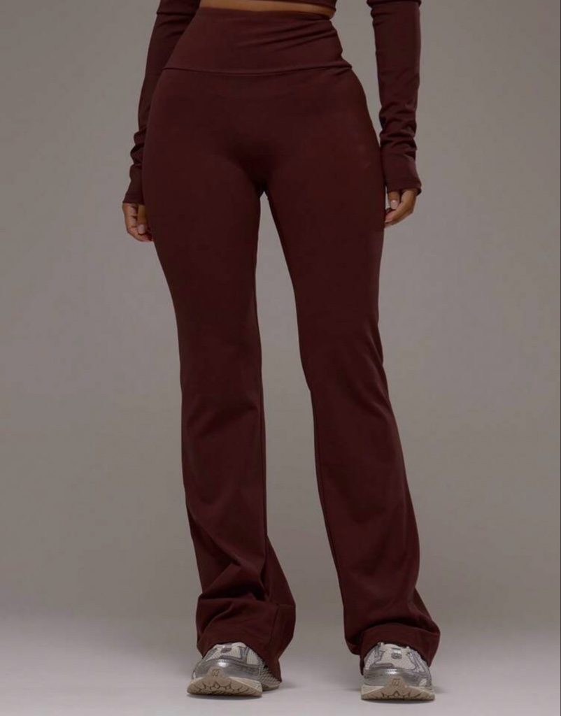 Musera Contour Flare Legging M Café