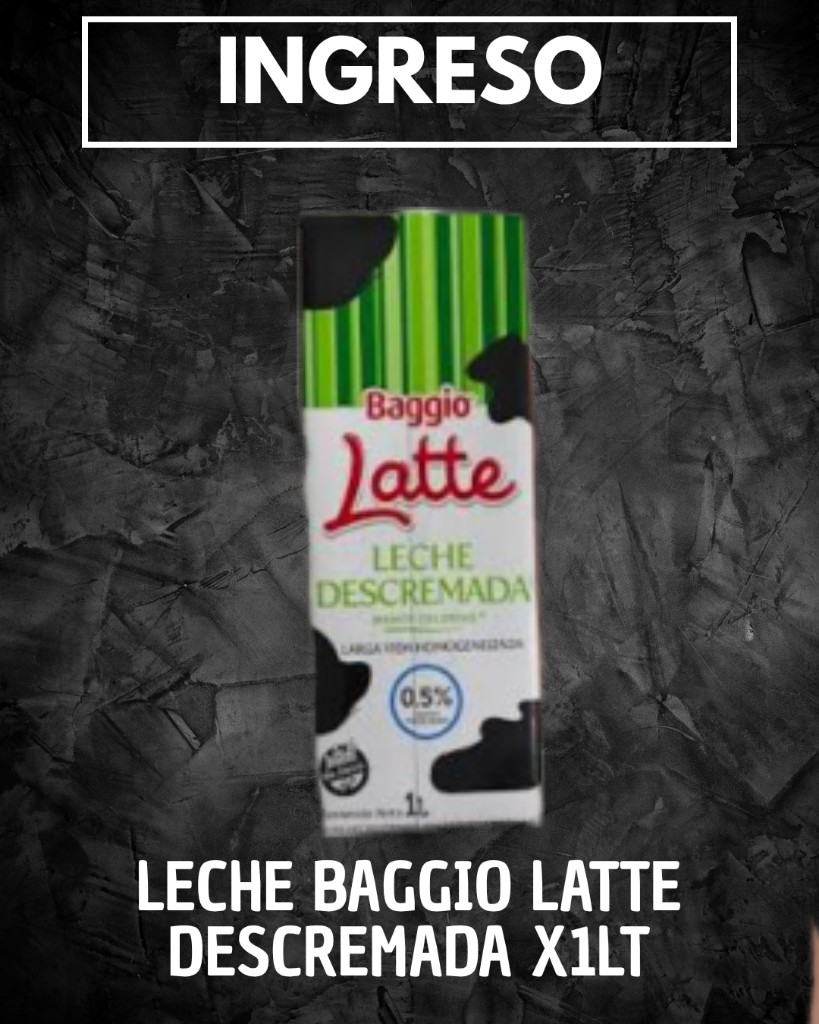 Leche Descremada Baggio Latte 1lt