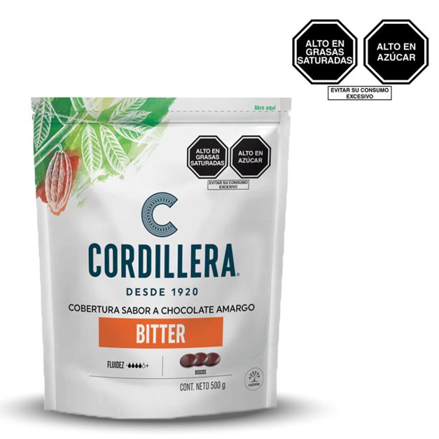 Cobertura obleas cordillera bitter x 500gr