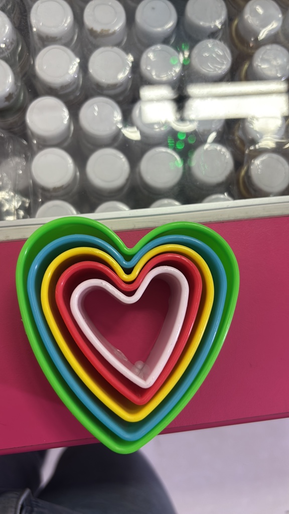 Cortador corazón en plástico