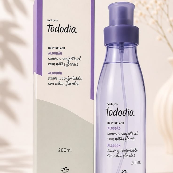 Body splash natura tododia leite de algodão