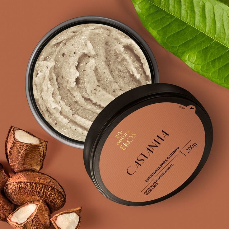 Hidratante esfoliante corporal ekos castanha