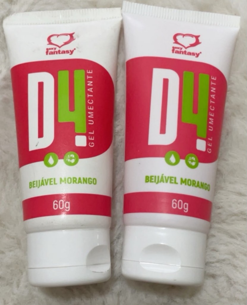 D4 Gel Beijável Morango 60g