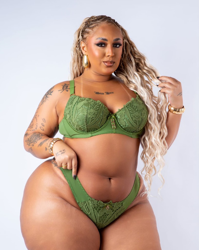 Conjunto verde lingerie