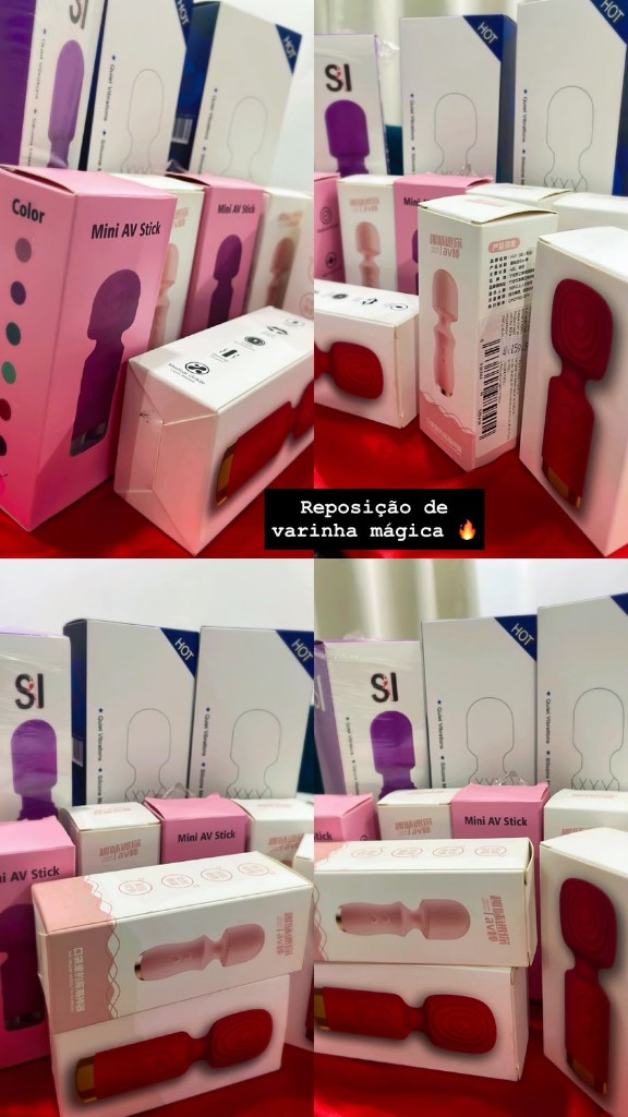 Mini varinha magia Stick rosa