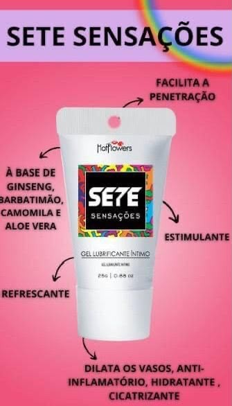 SETE Sensações gel íntimo