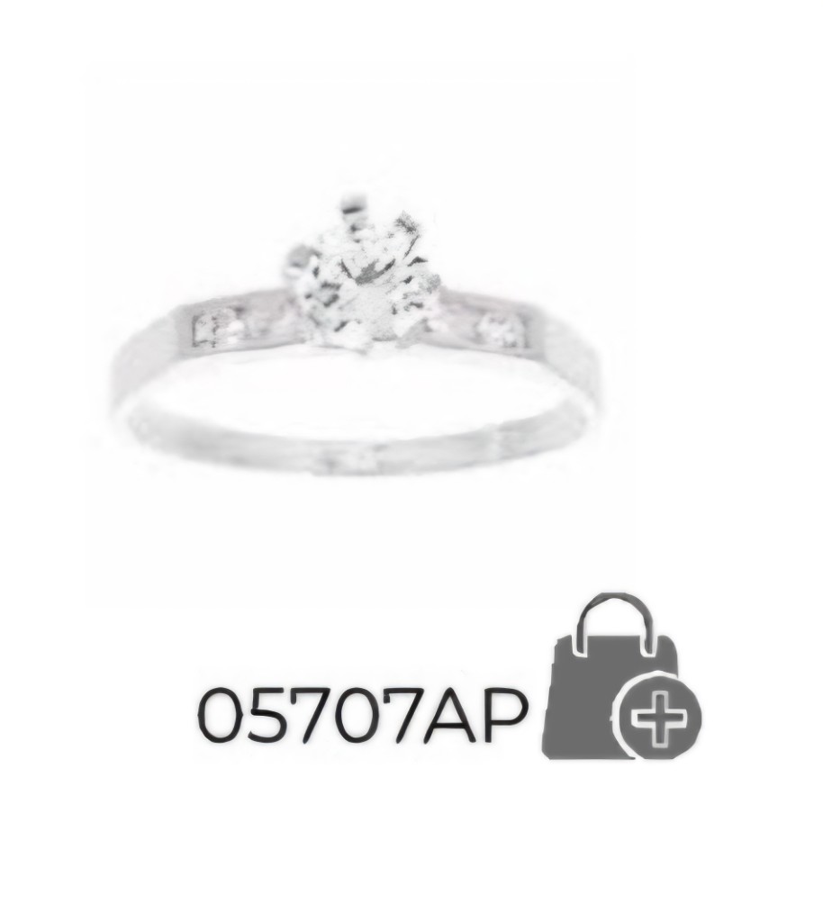 Anillo plata con piedra