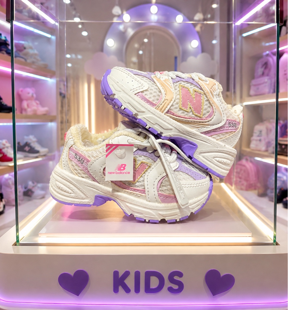 New Balance 530 blanc-morado