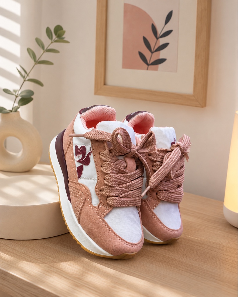 Tenis rosados infantiles 2