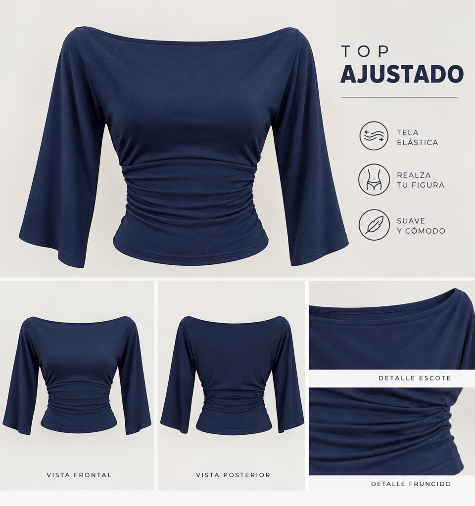Blusa vinotinto cuello alto