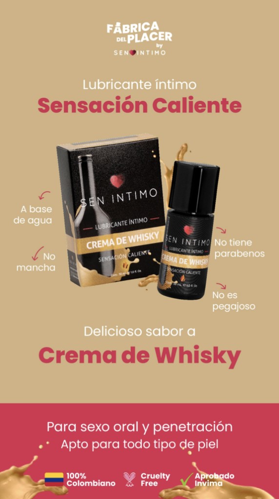 Lubricante íntimo Crema De Whisky Sensación Caliente