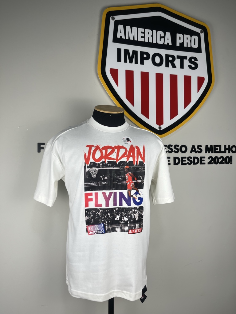 CAMISA OVERSIZE RJ 7 JORDAN BRANCA