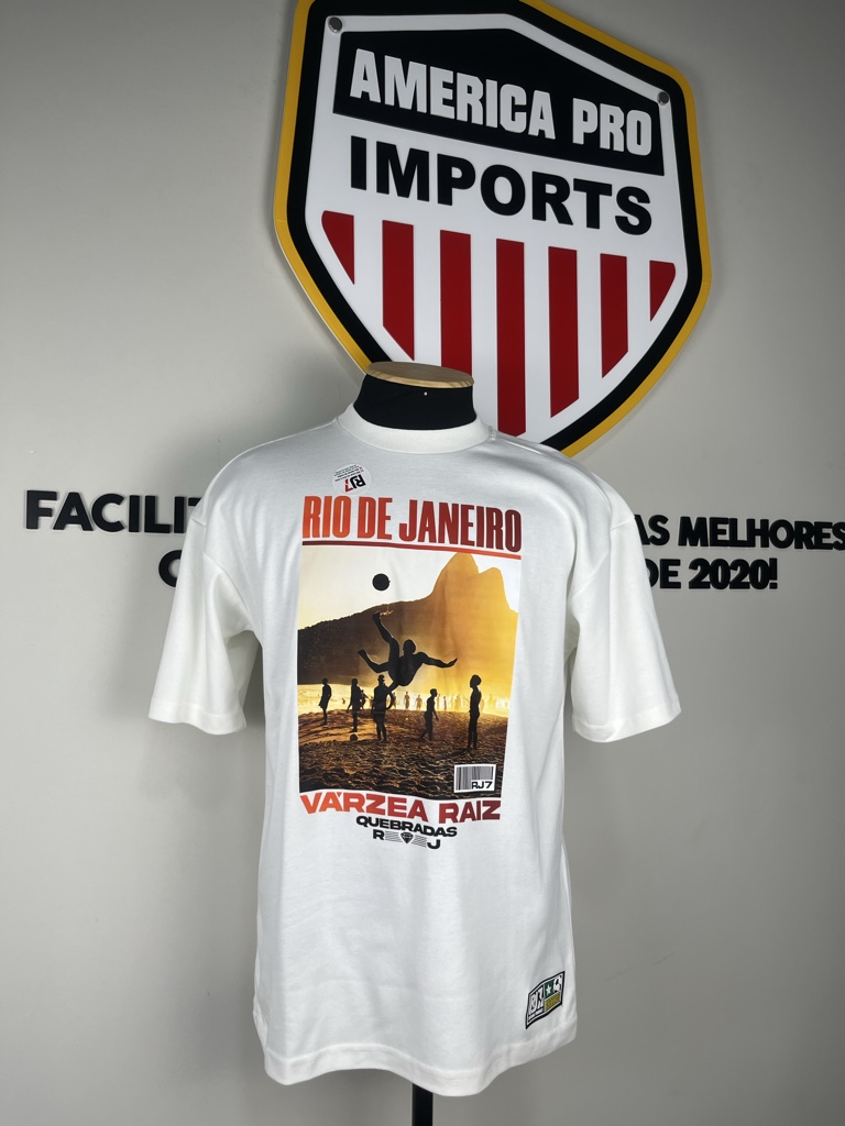 CAMISA OVERSIZE RJ 7 RIO DE JANEIRO BRANCA