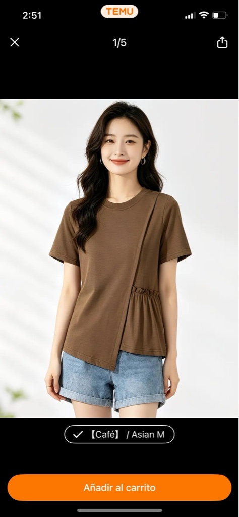 T shirt marron