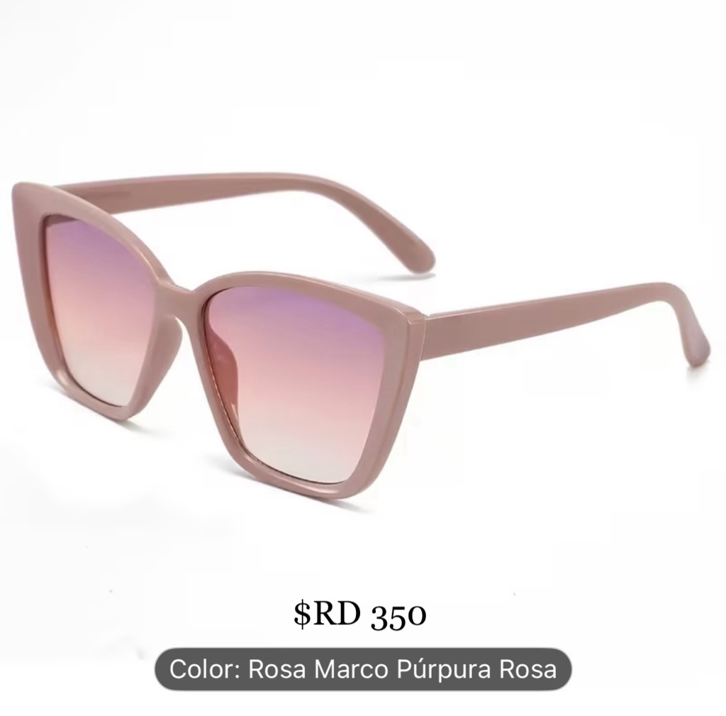 Gafas de sol rosadas