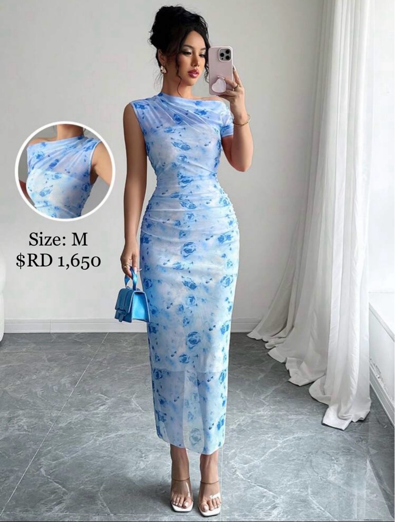 Vestido azul degradado