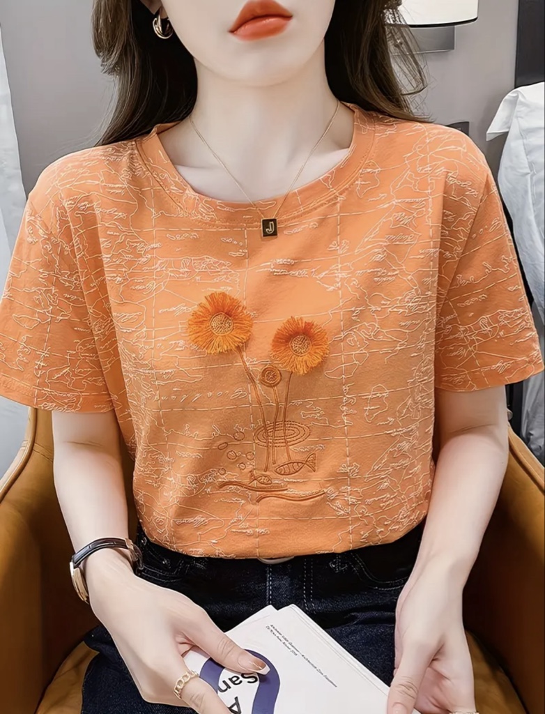 T- shirt naranja