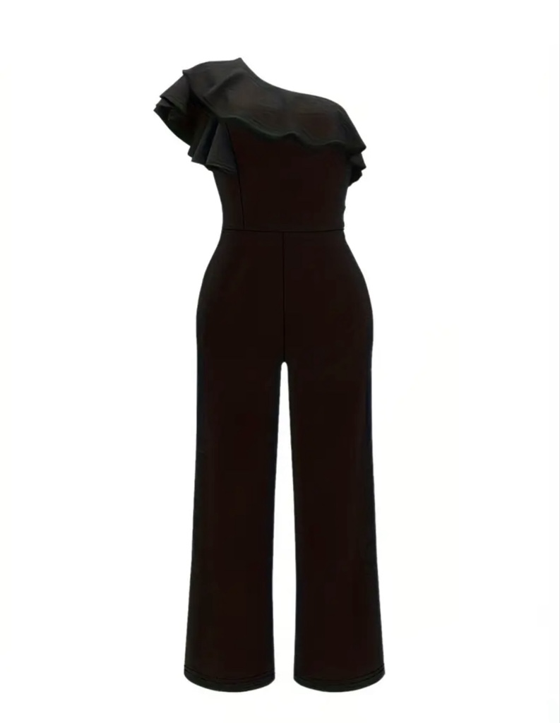 Jumper negro de un hombro
