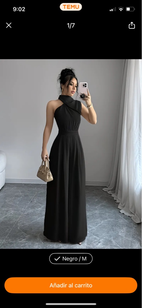 Jumper negro palazo