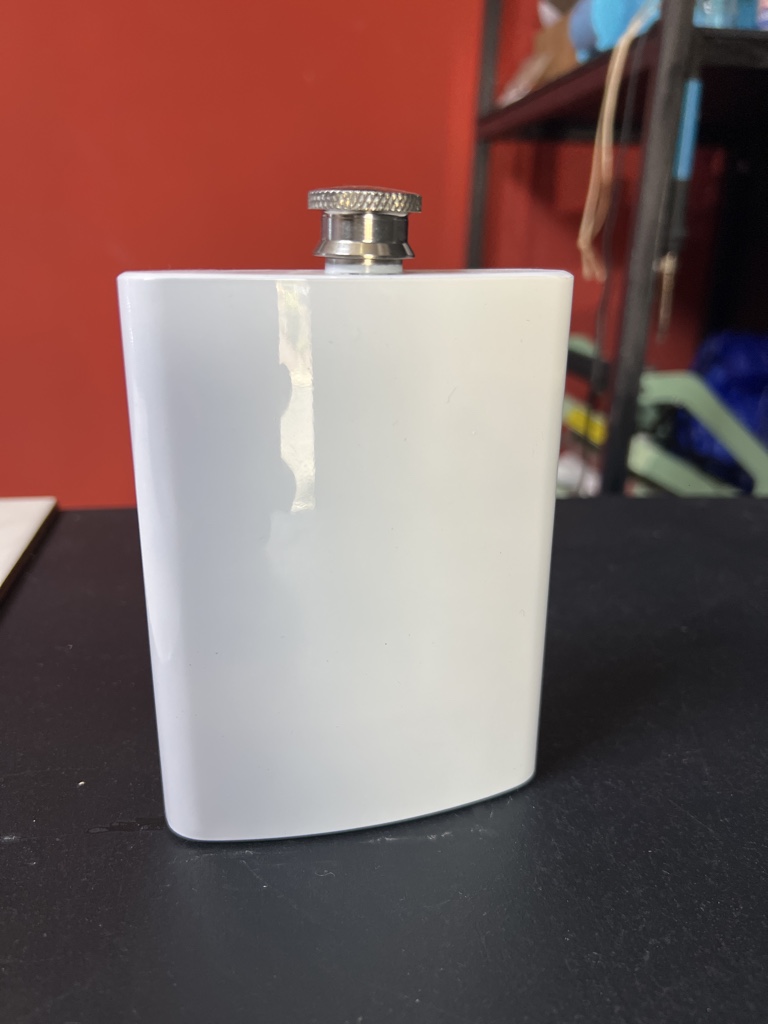 Petaca blanca sublimable de 8oz