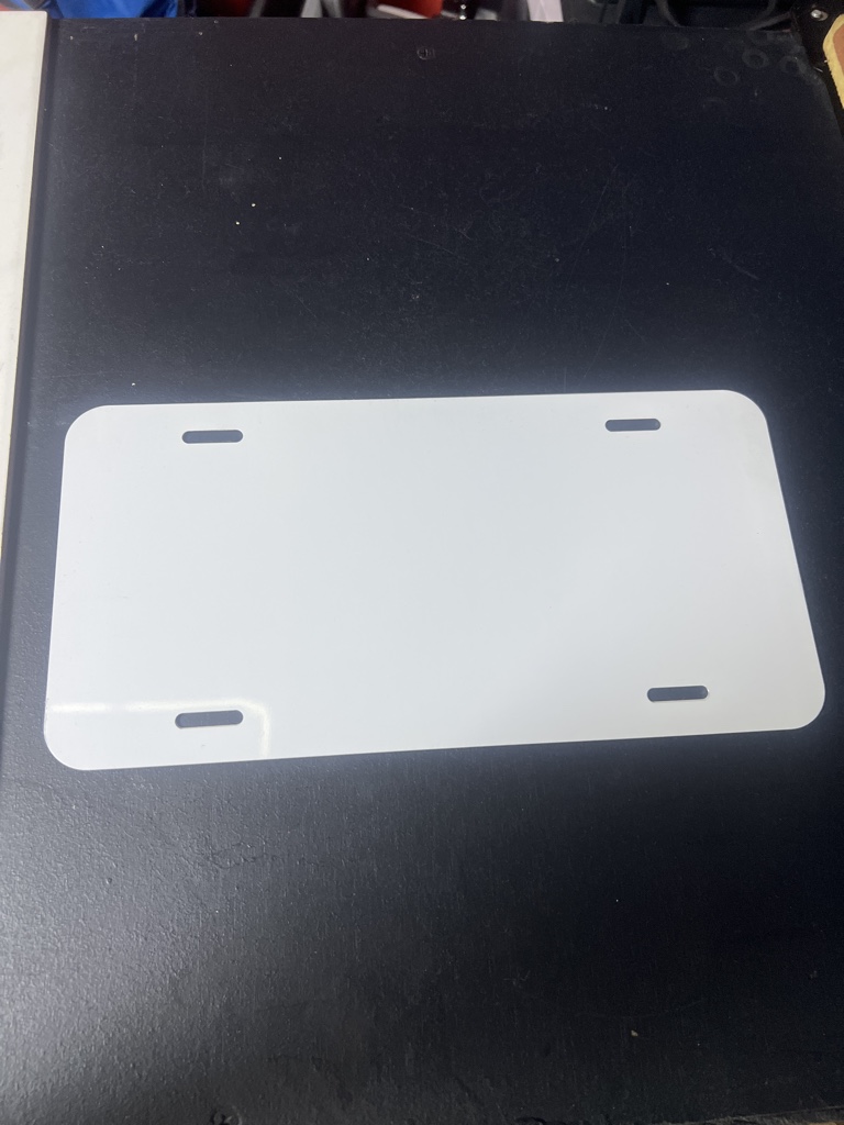 Porta etiqueta blanco plastico