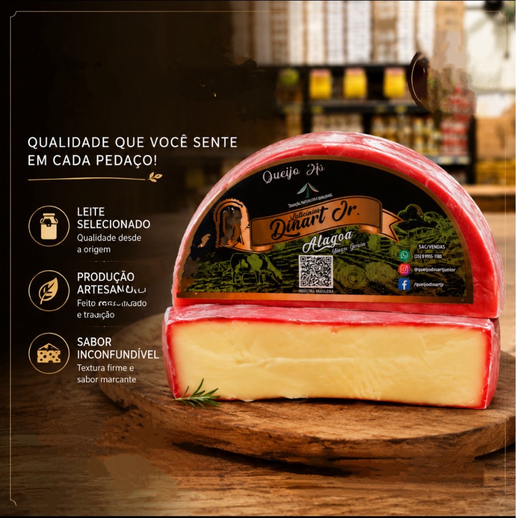 Queijo 1/2 lua Gouda