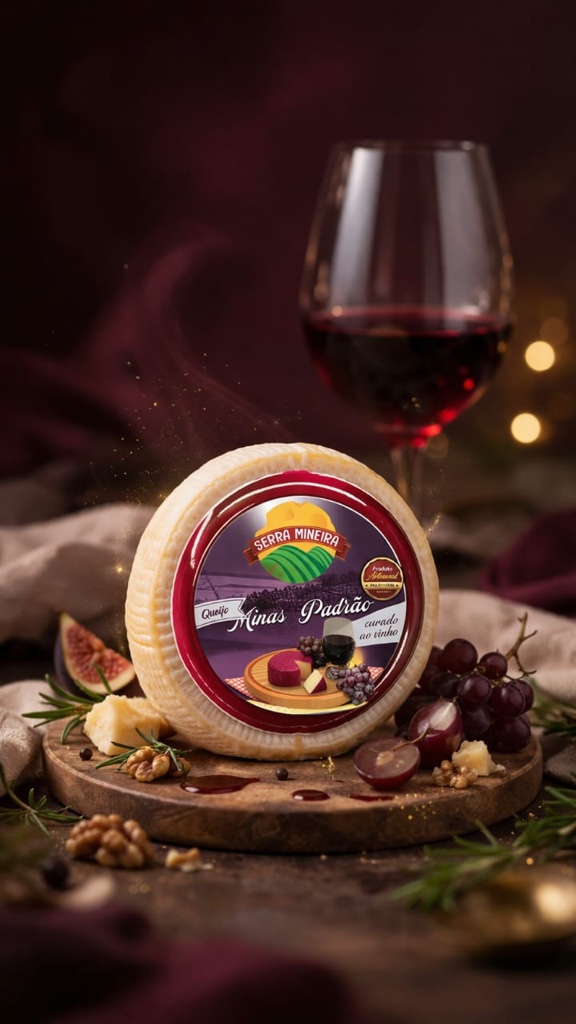Queijo Minas Curado ao vinho