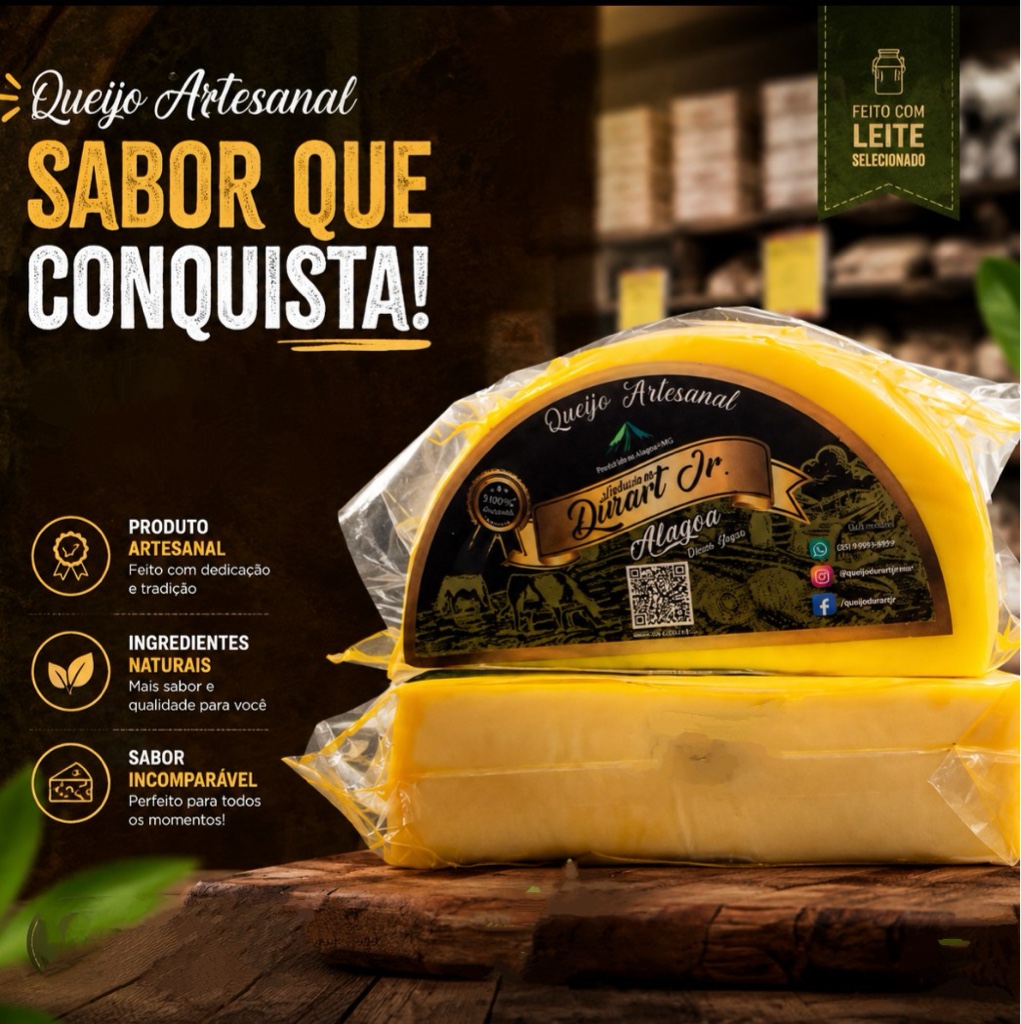 Queijo parmesão Artesanal Durart Jr.