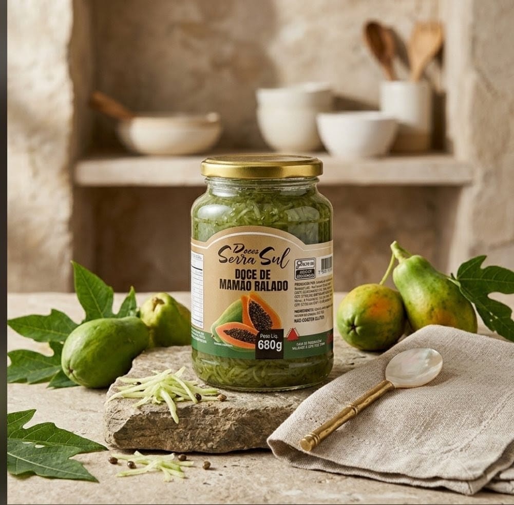 Doce Serra Sul Mamão ralado 680g