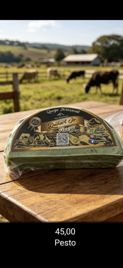 Queijo Pesto Artesanal Quitart Jr.