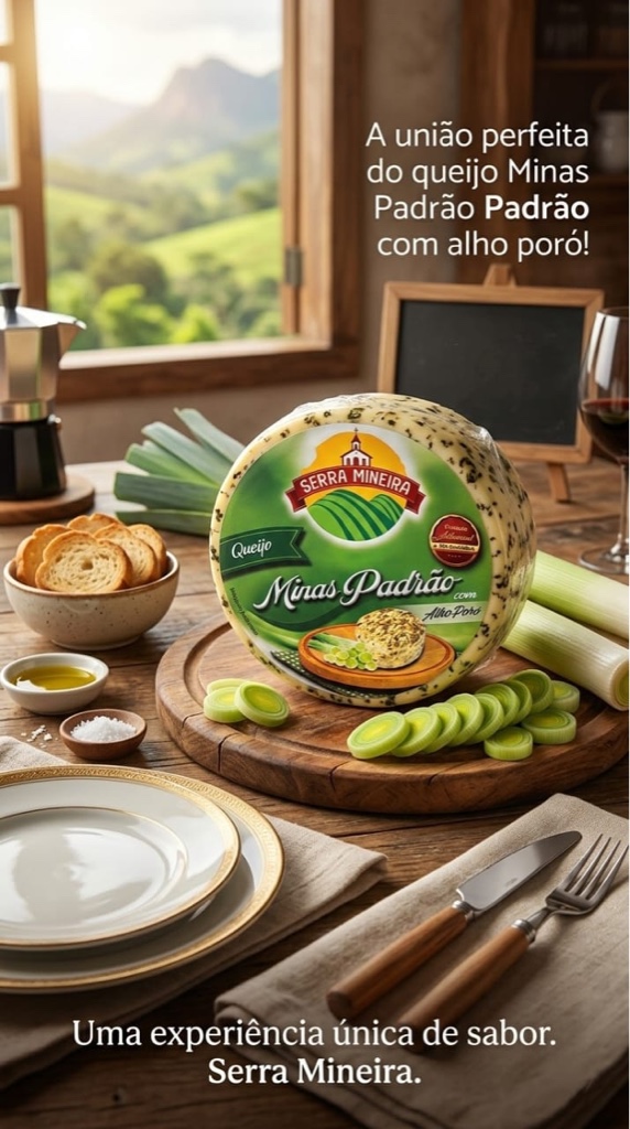 Queijo Minas Padrão alho-poró