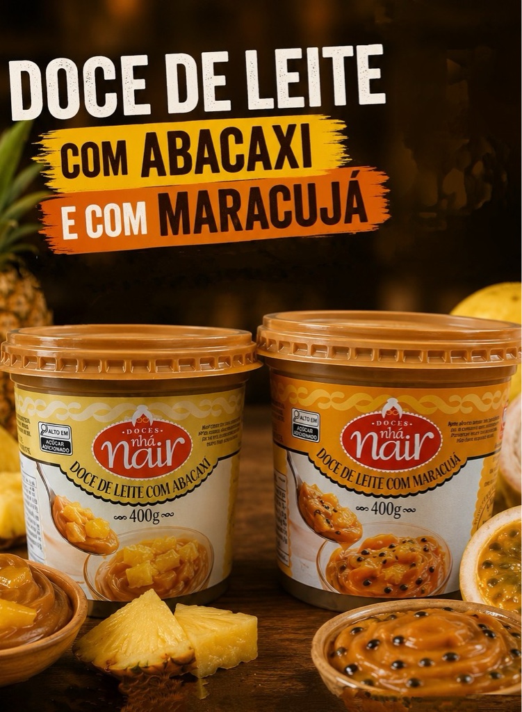Doce de Leite com Abacaxi e Maracujá 400g