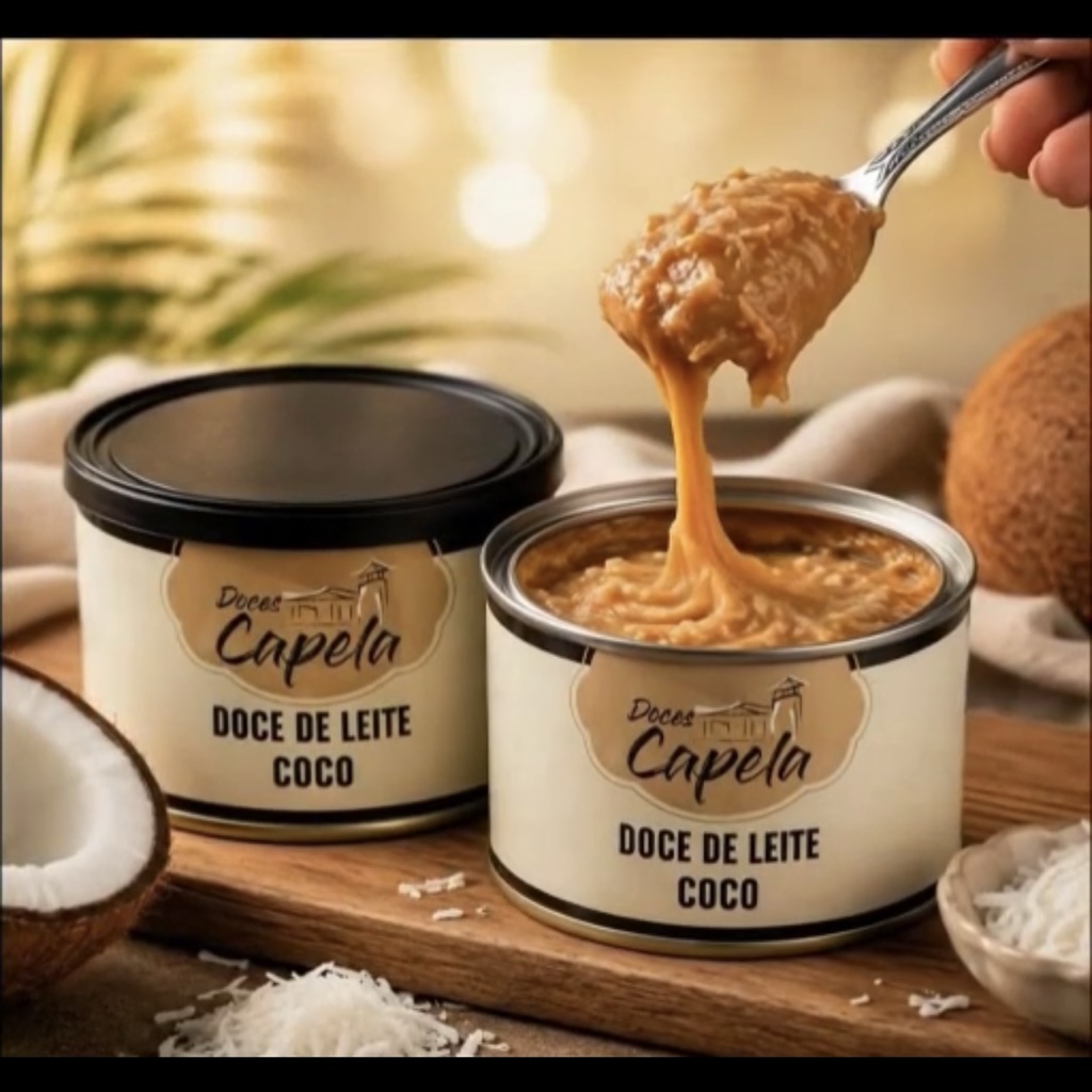 Doce de leite com coco