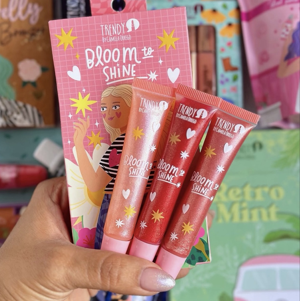 Kit X3 Brillos Bloom Shine Trendy