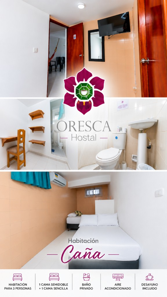 Habitación Caña 3 personas