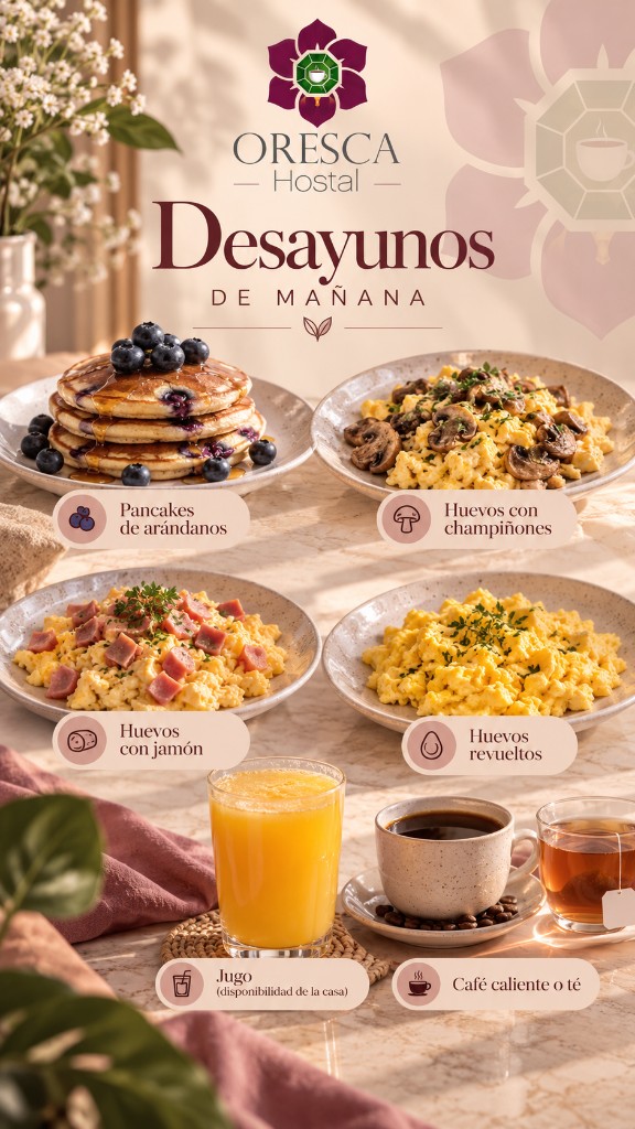 Desayunos deliciosos todos los dias al público