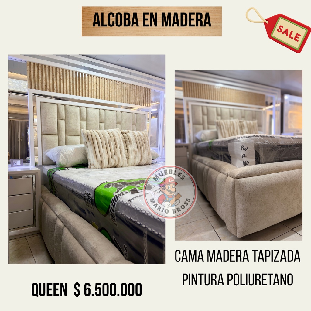 Cama madera lujo