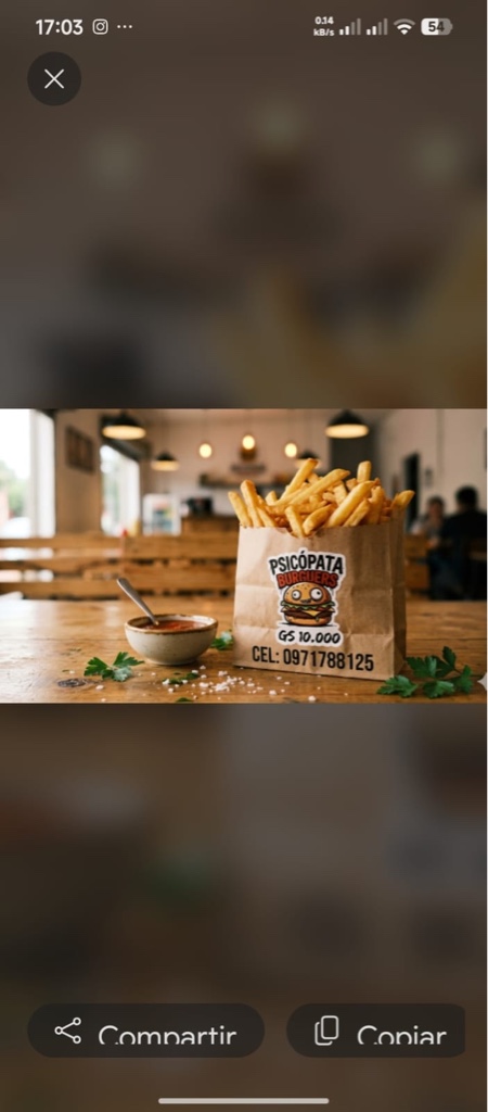 Psicópata papas fritas