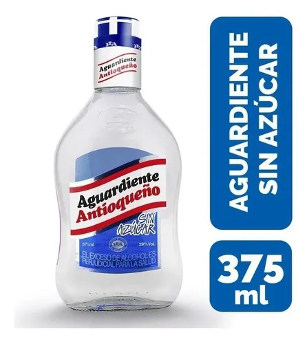 AGUARDIENTE ANTIOQUEÑO TAPA AZUL Y VERDE MEDIA