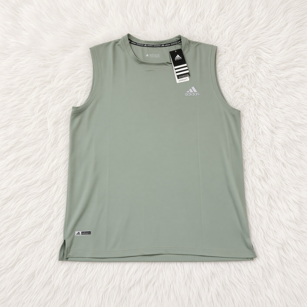 CAMISETA SIN MANGAS VERDE OLIVA