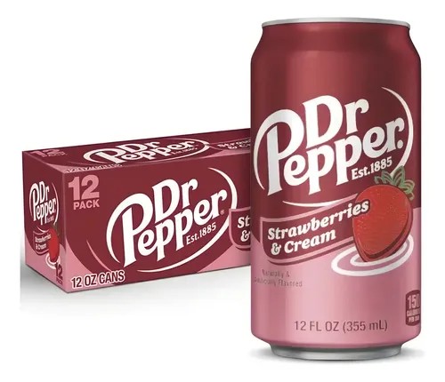 Dr. Pepper strawberrry & cream 12oz 12pack