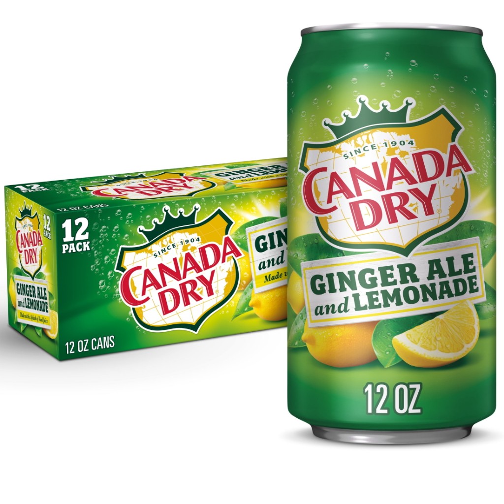 CANADA DRY Ginger Ale and Lemonade 12oz 12pack