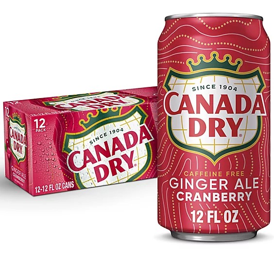 Canada Dry ginger ale Cranberry 12oz 12pack