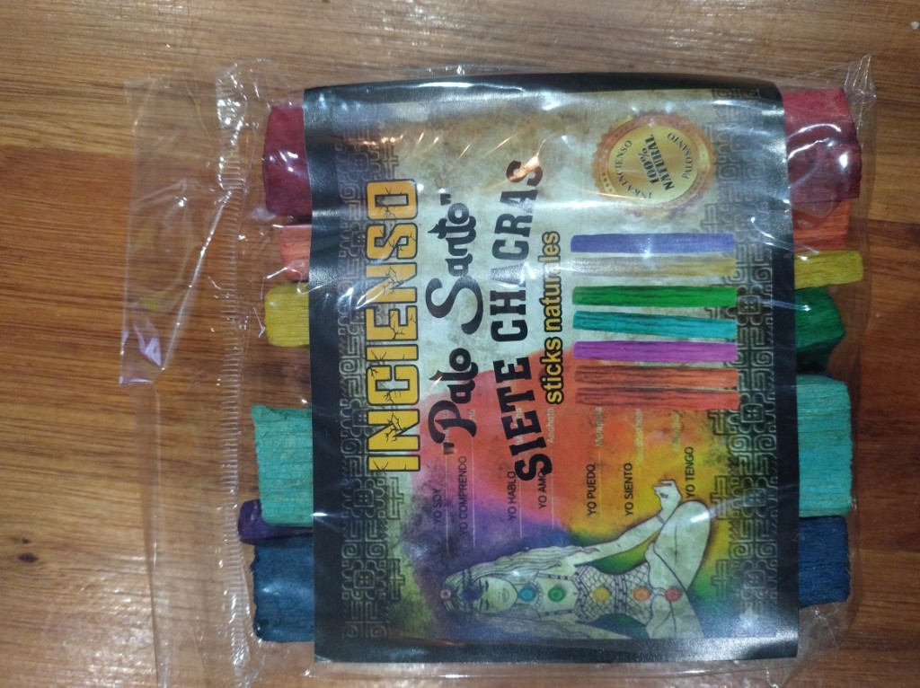 Palo Santo Incienso SIETE CHAKRAS Sticks Naturales