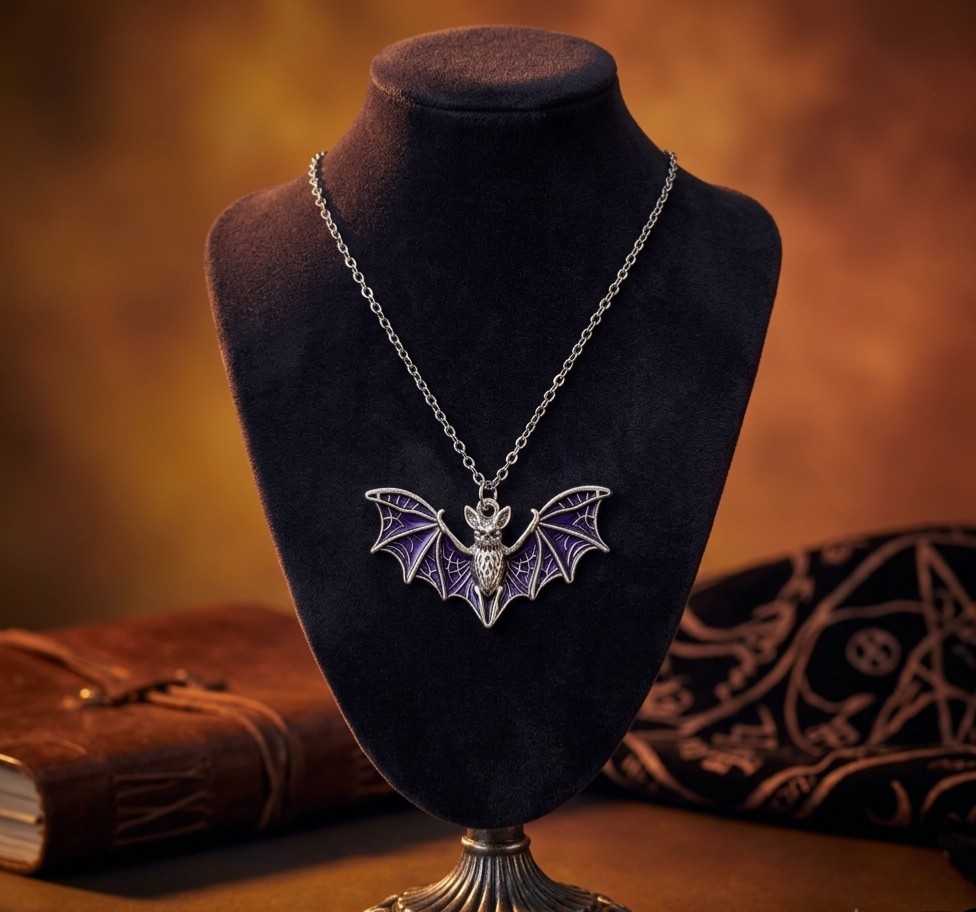 Cadena murciélago morado