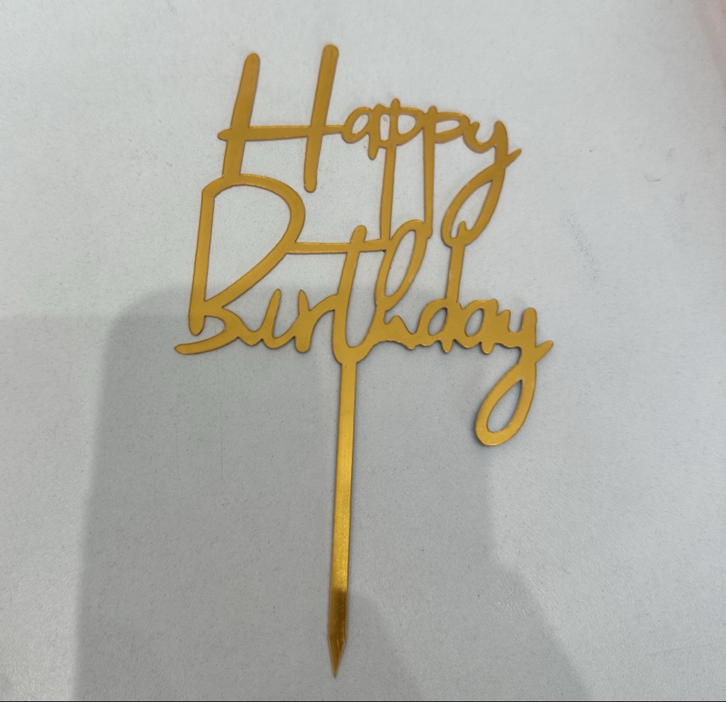 Placa happy birthday