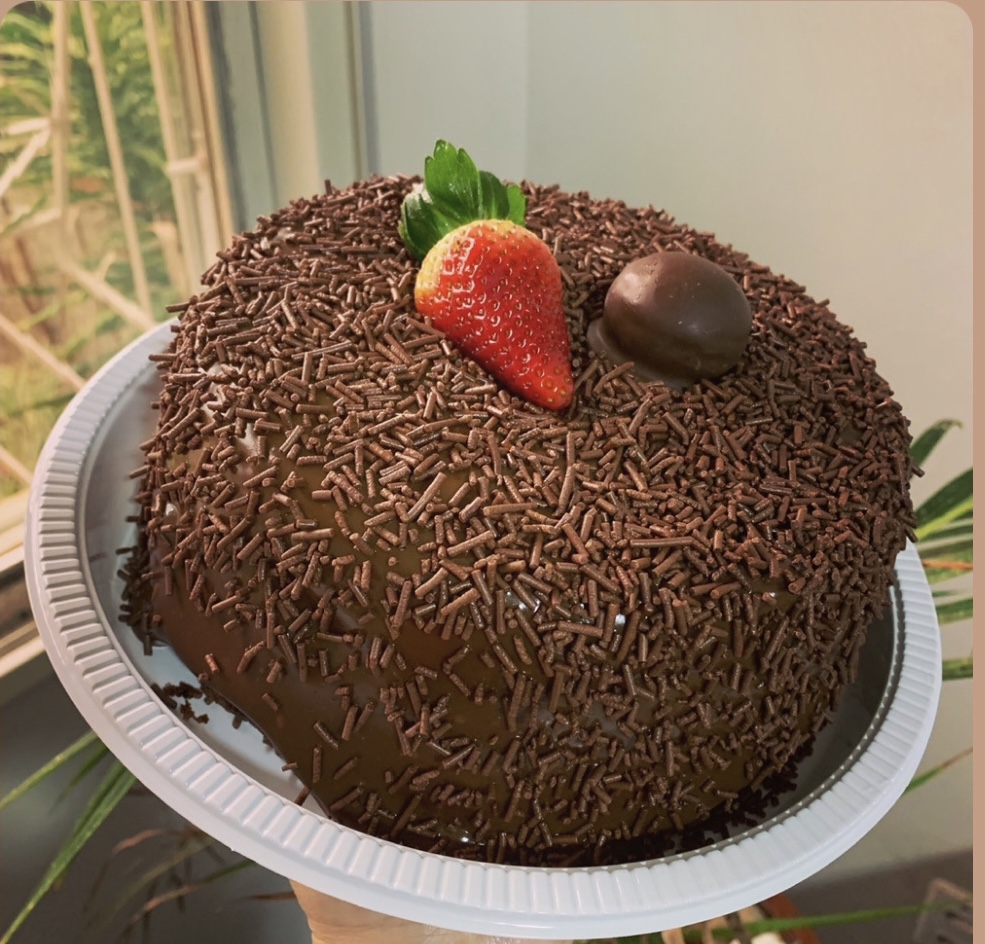Bolo de chocolate Vulcão de Nutella