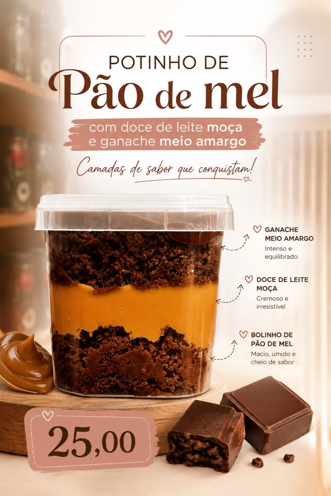 Potinho de pão de mel