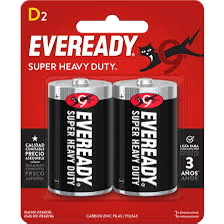 Pilas D2 Eveready x2
